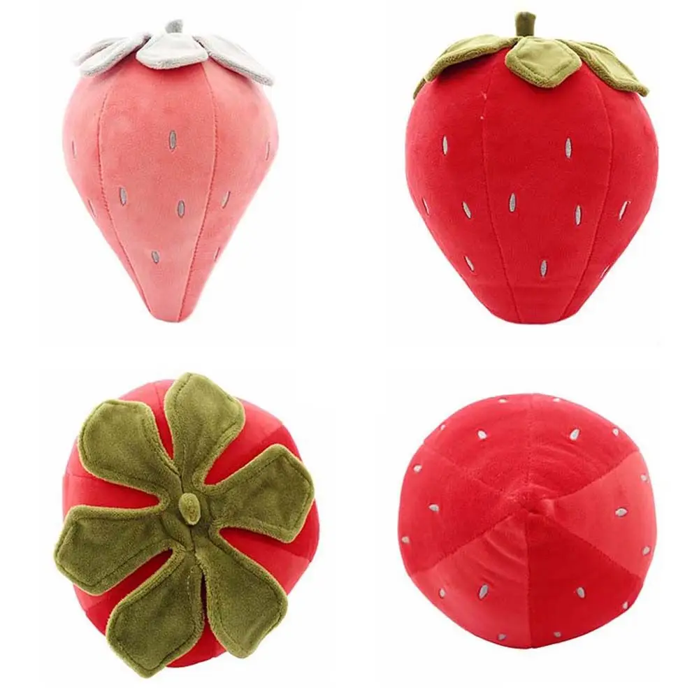 Bonito dos desenhos animados frutas morango plantas de pelúcia decoração para casa boneca de pelúcia morango pelúcia frutas brinquedos de pelúcia brinquedos de pelúcia