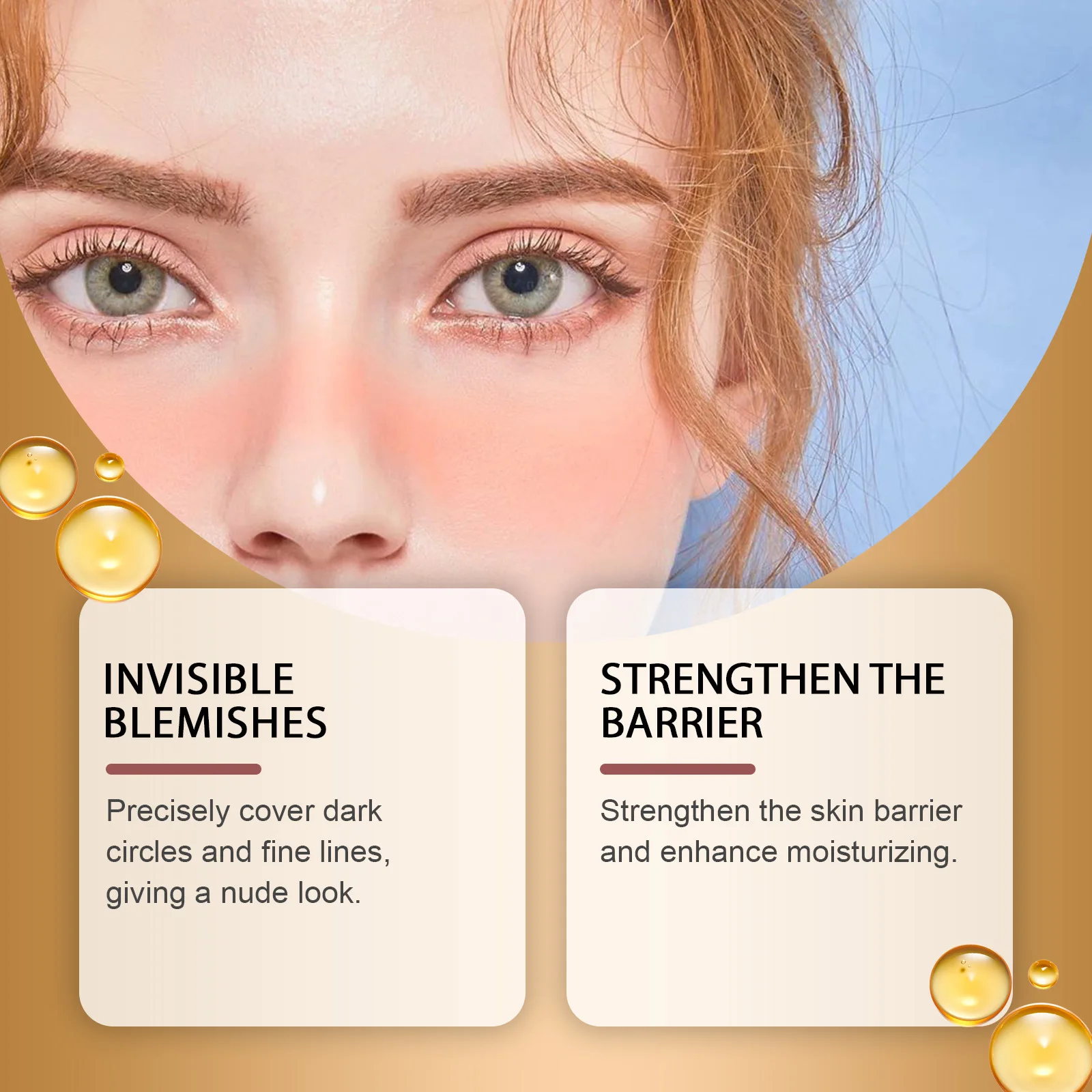 EELHOE Under Eye Concealer Full Coverage Cover Dark Circles Removal Skin Brightening Matte Eye Concealer Makeup Cosmetics 20g