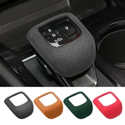 For Nissan X-trail 2021 2022 2023 Accessories Leather Car Gear Shift Knob Cover Suede Gears Cap Protective Mat