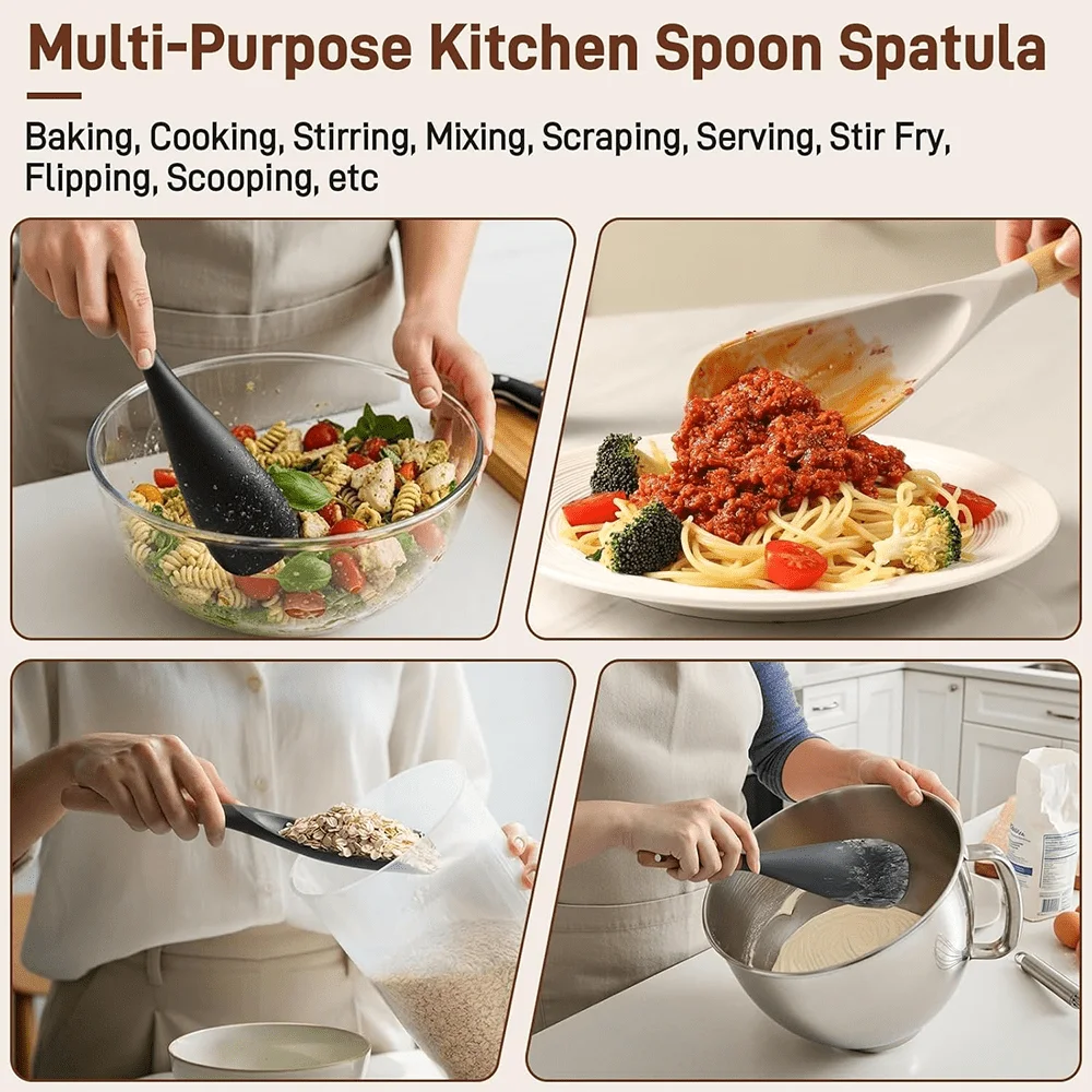3PCS Kitchen Utensil Set Silic - Home Cooking Utensil Set ulasan dan harga