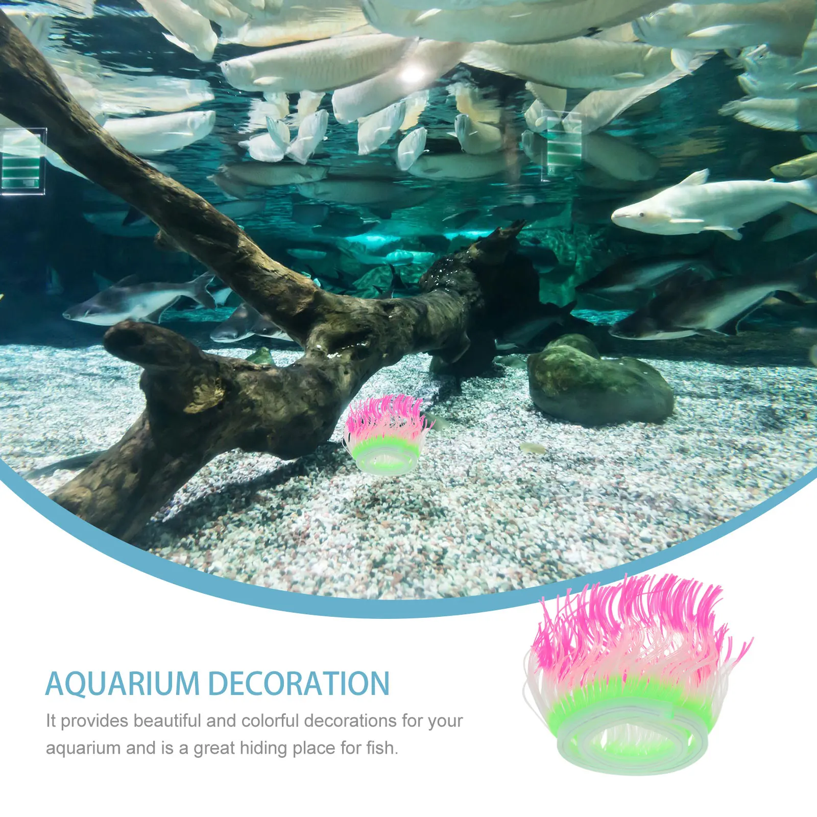 

Lifelike Silicone Coral Ornament Fish Tank Decoration Simulated Artificial Aquarium Plant Vivid Delicate Noctilucence Fish Tank