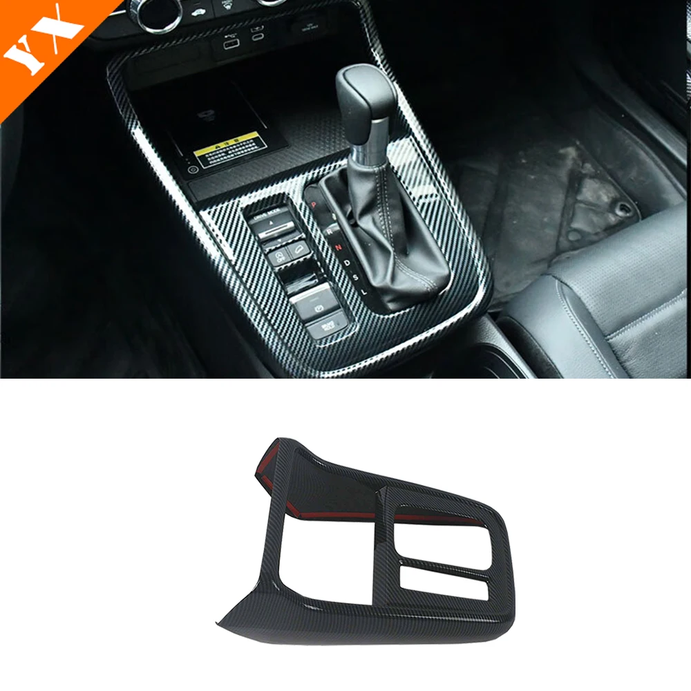 For Honda CRV CR-V 2023-2024 Accessories Plastics Carbon/Black Car Interior  Gear Shift Panel Cover Trim Car Stickers Decoration