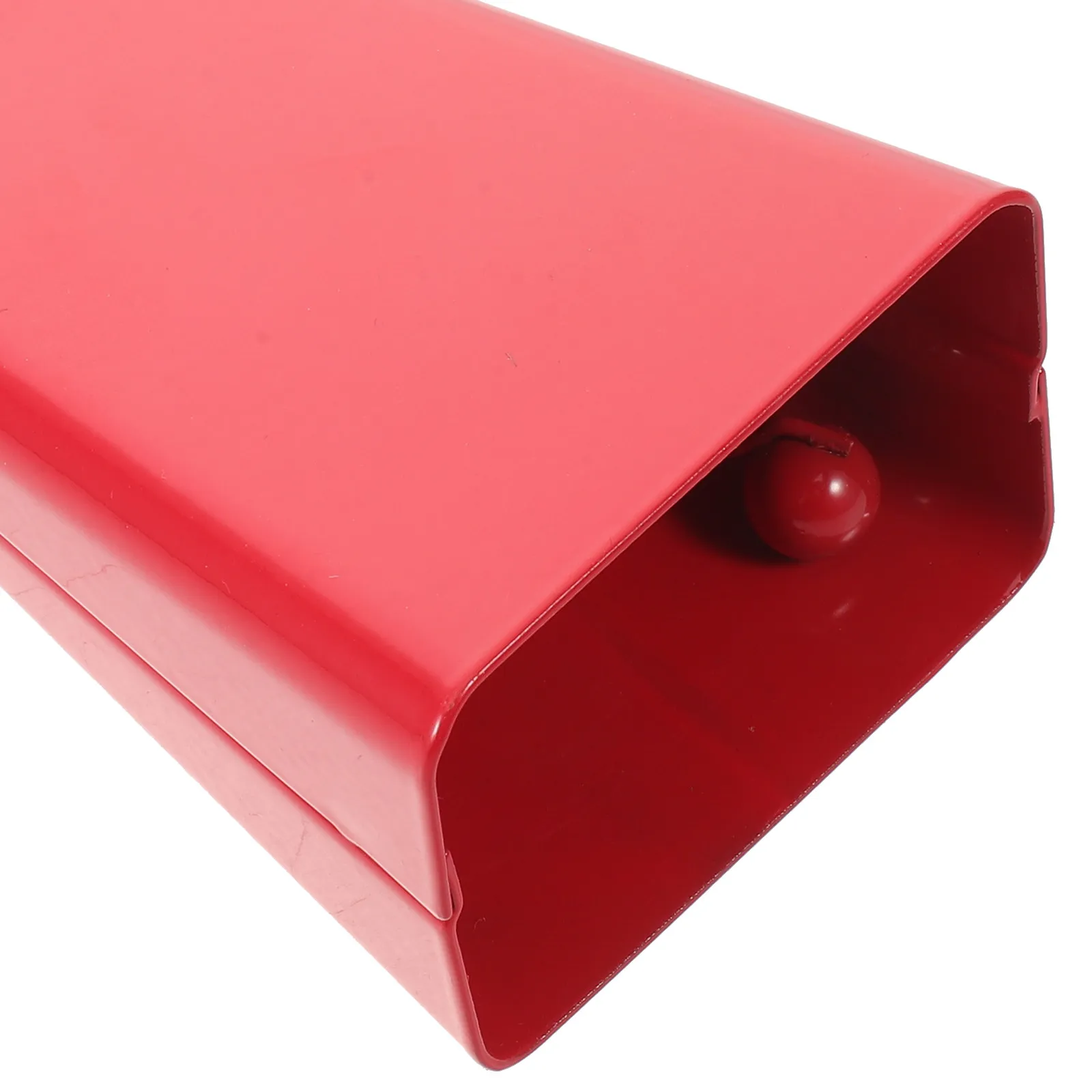 Red Metal Cowbell Loud Cheering Bell with Handle Wrist Strap for Sporting Events Football Games School Rallies Celebrations