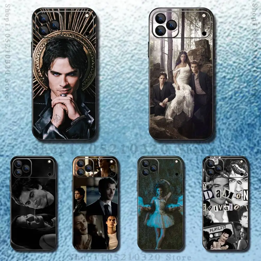 

Vampire TV D-Diaries Phone Case For iPhone 17,16,15,14,13,12,11,Pro,Max,Plus,E,Air,Mini Protective Black Cover