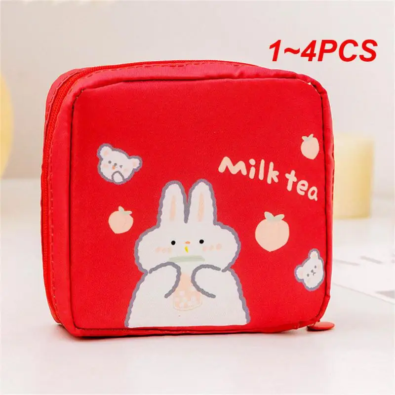 1~4PCS Sanitary Napkin Mini Portable Storage Storage Bag High Capacity Convenient Household Products Menstrual Period