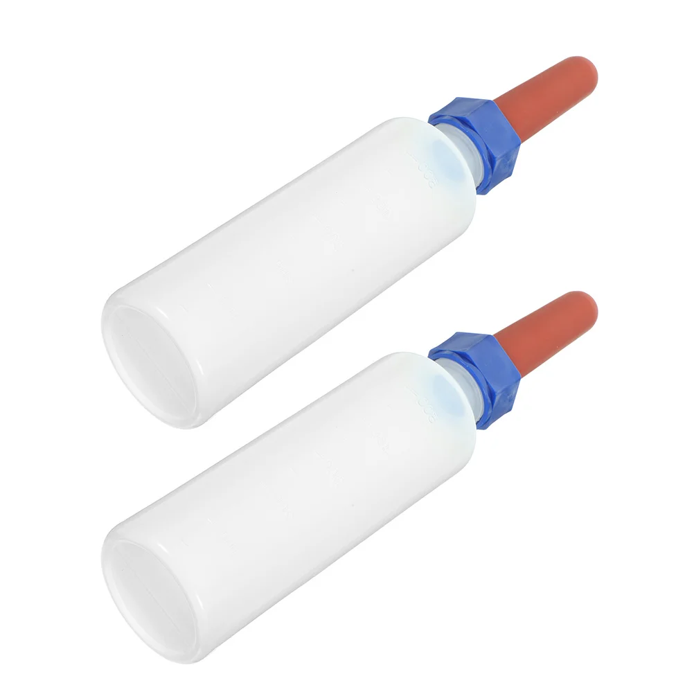 

2pcs 500Ml Lamb Feeding Animal Milk Nipple Calf Nursing Feeder For Calves Kittens Puppies Cow Goat Sheep Pet