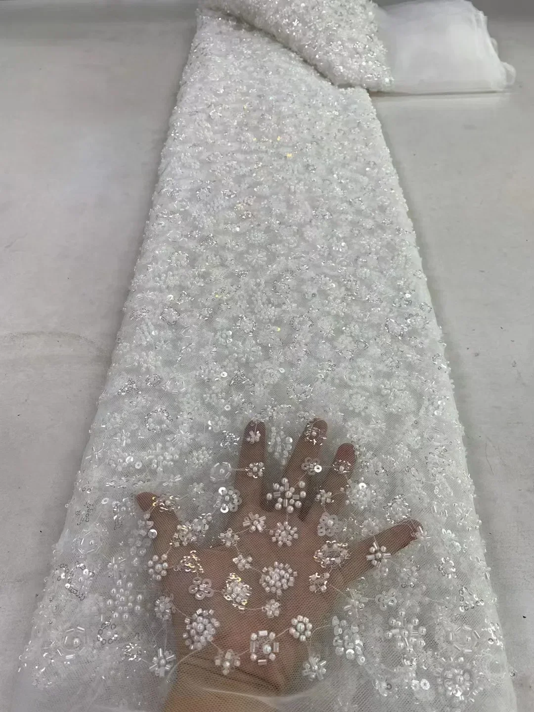 

23 Color Shiny Exquisite Bead Tube Embroidery Nail Bead Three-dimensional Flower Sequin Embroidery Fabric Sewing Evening Gown