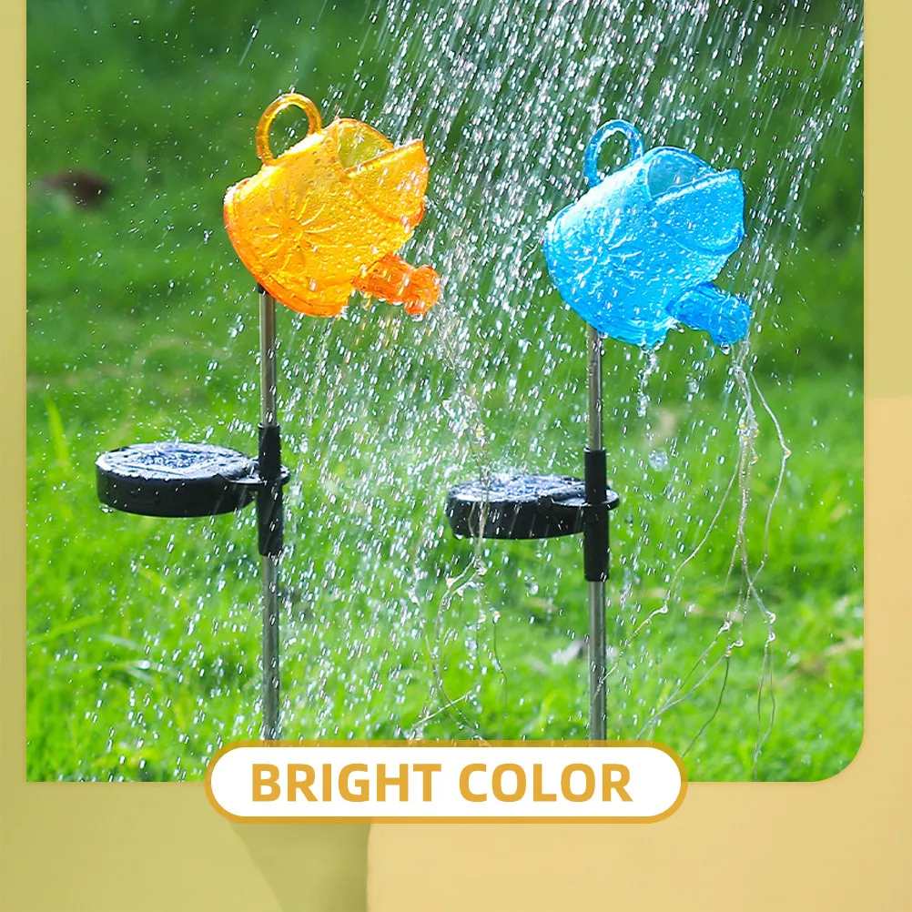 ソーラー散水缶ライト-大型ソーラーパネルで長時間稼働-屋外ガーデン装飾景観ランプ-庭園灯