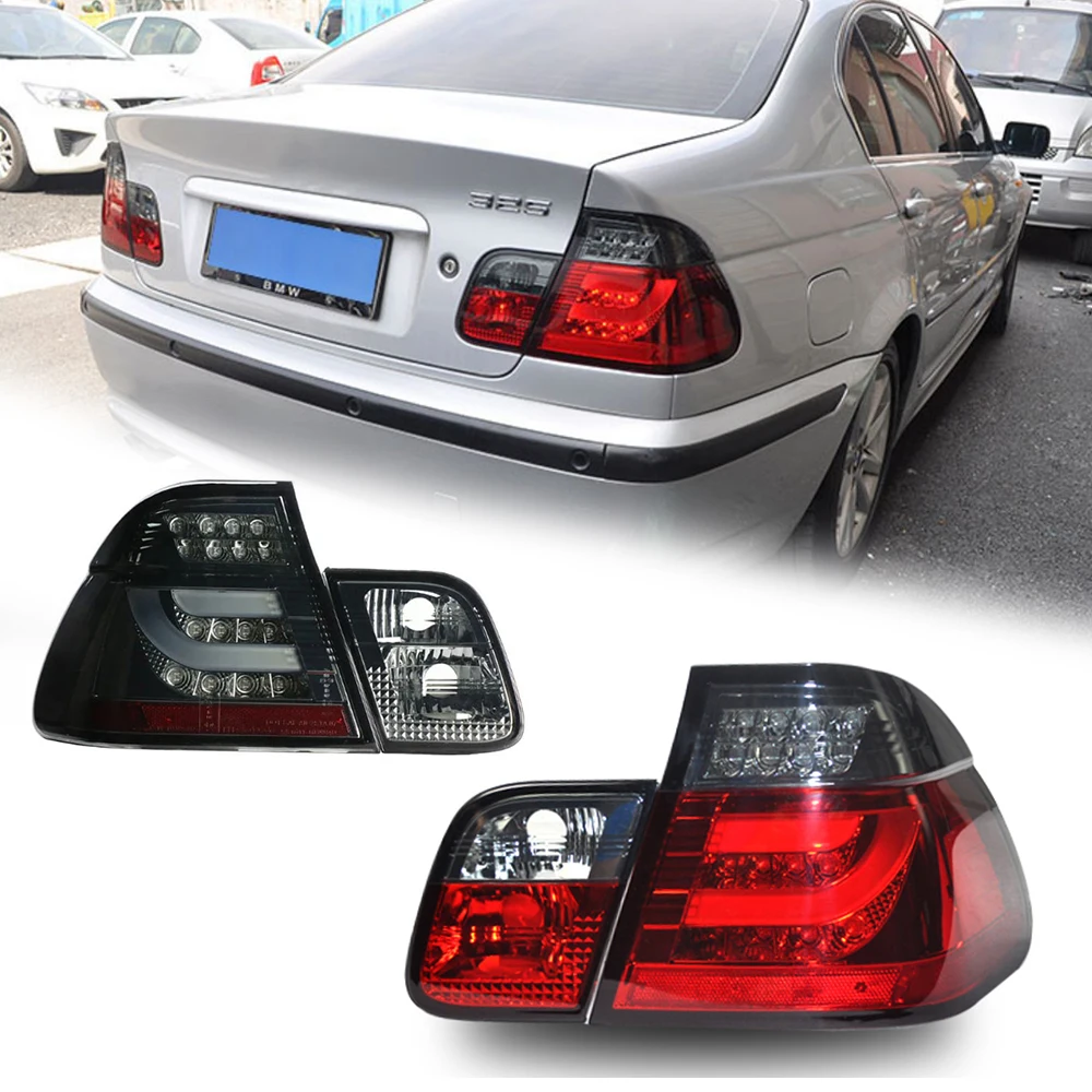 LED Tail Lights for BMW E46 4 doors 01-04 EMARK DOT style led DRL Car Taillights Assembly Signal Auto Accessories Modified Lamp