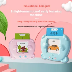 Cámara digital en inglés para niños, máquina de aprendizaje temprano, iluminación educativa, tarjeta de juguete de desarrollo de inteligencia