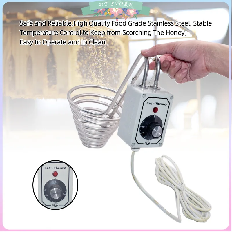 

Spiral Melter barrel Heating ring Honey Melter with tropical high temperature adjustable heating and insulation melter barrel