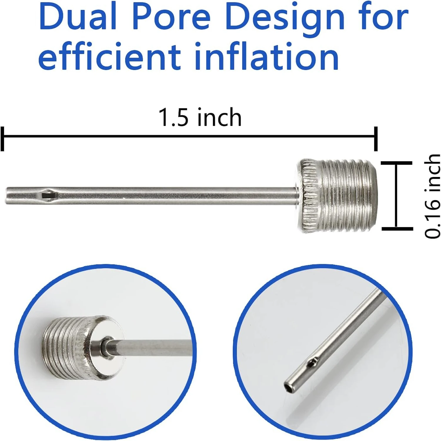 Smooth Application Convenient Durable High-Quality Set of 25 Stainless Steel Ball Needles for Easy Inflating Football Basketball