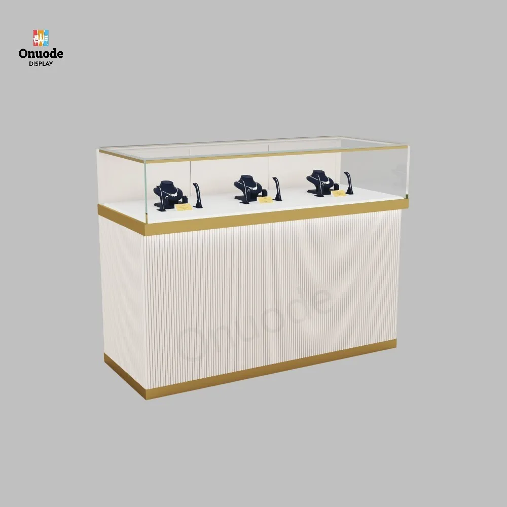 Custom.Custom Full Jewelry Store Design and Furniture Set Modern Luxury Jewelry Display Showcase & Cabinets for Retail Shops