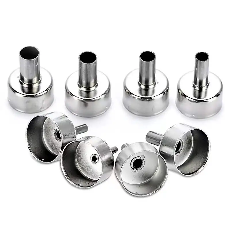 JCD 2022 New 8Pcs/Set Welding Nozzle For Hot Air Gun Stainless steel Different Sizes Nozzles For 8858 8898 858D 8908 8206 Nozzle