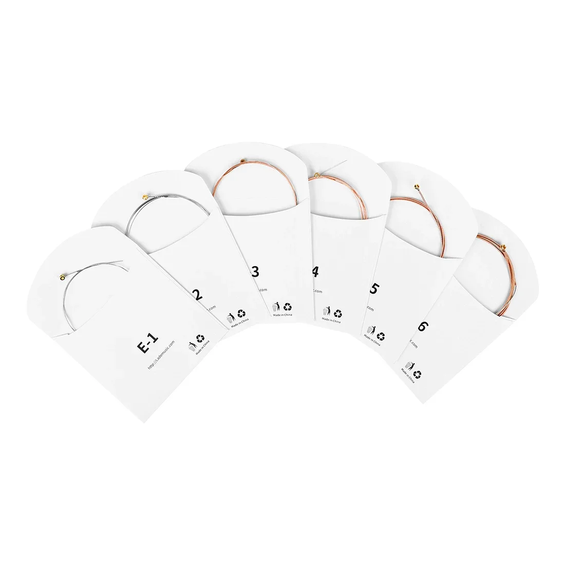 Corde per chitarra acustica Corde per chitarra folk in bronzo fosforoso Parti di rivestimento antiruggine in filo di acciaio ad alto tenore di carbonio