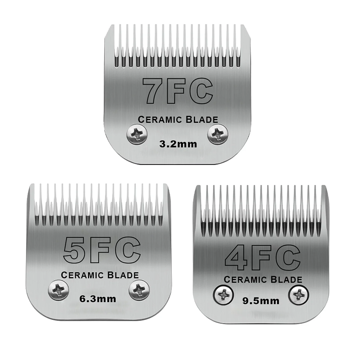 Pet Dog Cat Trimmers Grooming Detachable Blade Set Compatible with Andis, Oster A5, Wahl KM Series Professional Animals Clipper