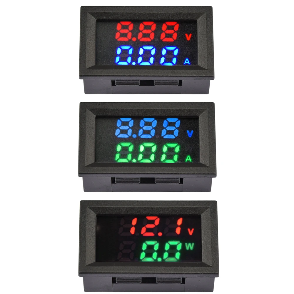 DC4-30V 10A 50A 100A LED Digital Voltmeter Ammeter Car Motocycle Voltage Current Meter Volt Detector Tester Monitor Panel