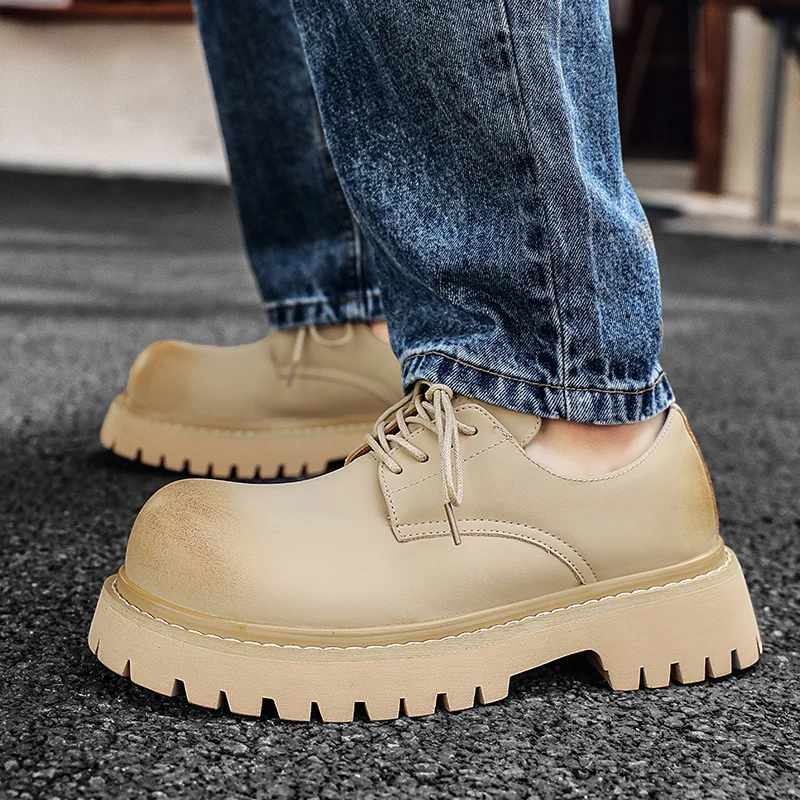 Men\'s Summer Small Leather Shoes Tassel Fashion Platform New Trend Versatile Japan Korean Business Casual Shoes Suit Men\'s Shoes