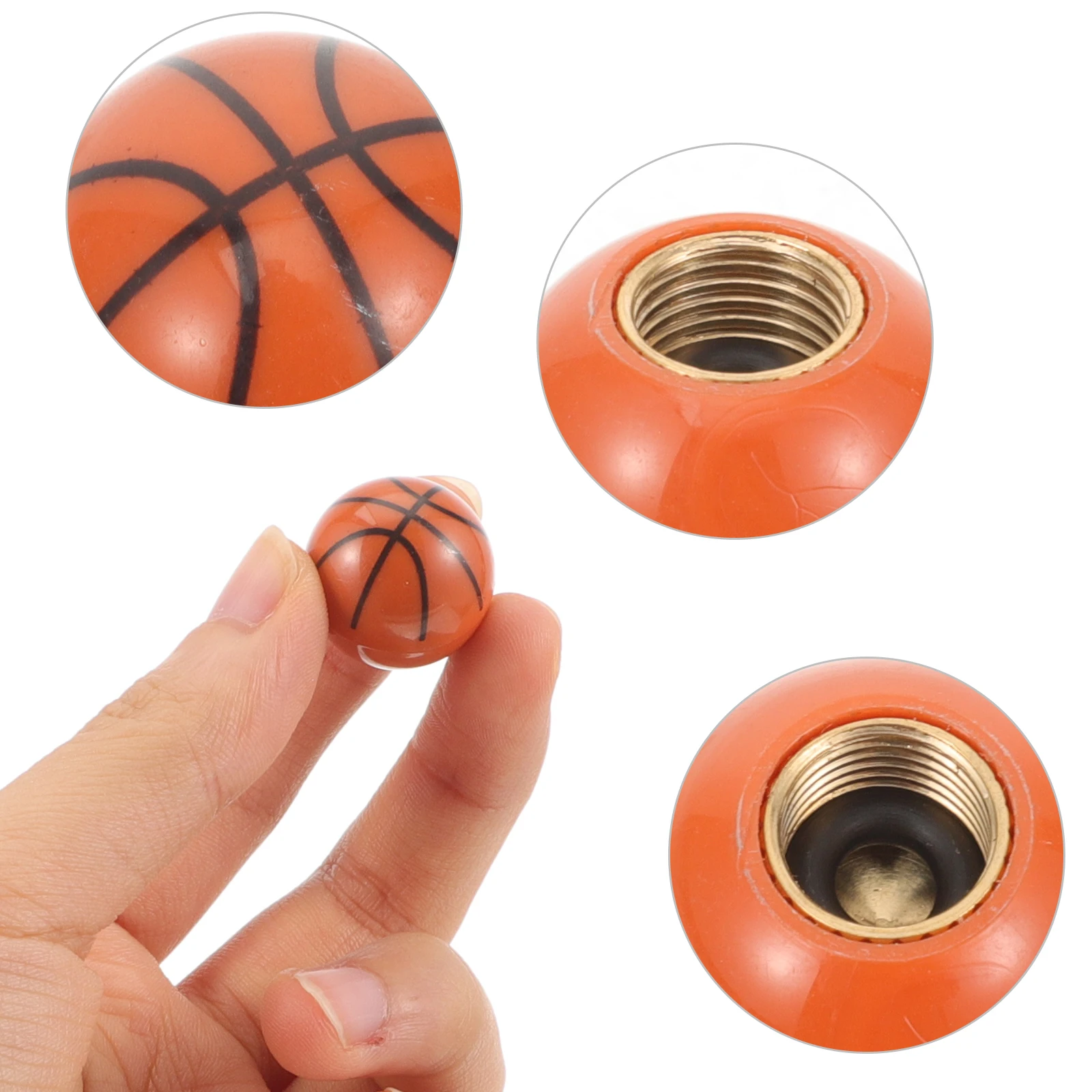 

5 Pcs Basketball Accessories Valve Hat Decoration Novelty Caps Decorate Tire Stem