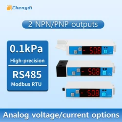 Manometer digital pressure switch supports RS485 MODBUS analog current/voltage output high-precision pressure gauge NPN/PNP
