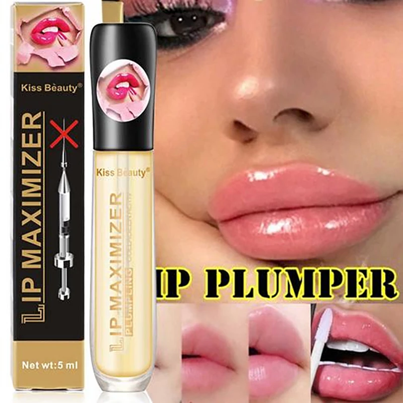 Instant Voluminerende Lip Voller Serum Sexy Lip Olie Gloss Langdurige Hydratatie Verminderen Fijne Lijntjes Verwijderen Dode Huid Make-Up Verzorging