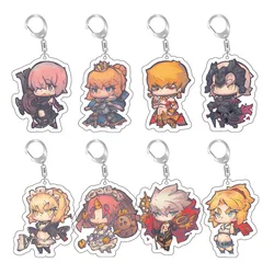 Fate anime jewelry go saber portachiavi portachiavi portachiavi portachiavi kawaii