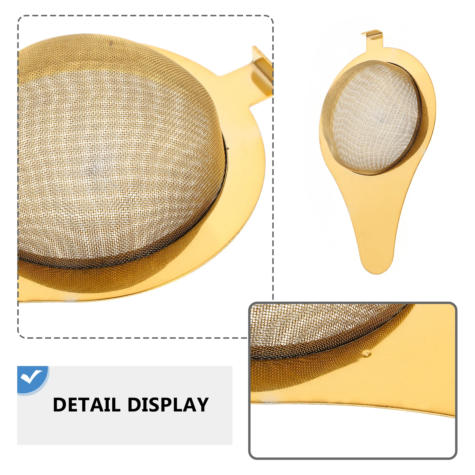 

1Pcs Tea Leaf Filter Stainless Steel Strainer Reusable for Spices and Herbs Kitchen Stainless Steel Tea Strainer