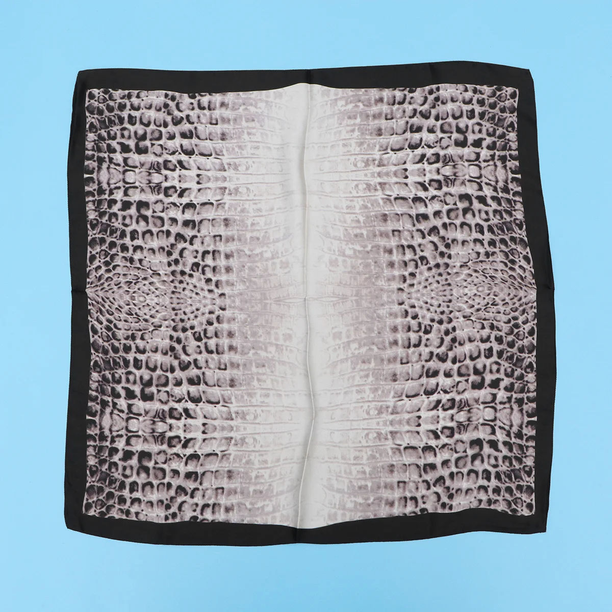 

70Cm Real Silk Scarf Elegant Square Shawl For Head Neck Waist Hair Lightweight Soft Breathable Turban Wrap Lady Gift Grey