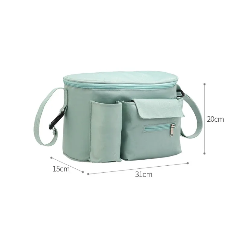 Oxford Stroller Bag Mommy Bag Diaper Baby Nappy Bag Stroller Accessories Outdoor Travel Nappy Water Cup Holder