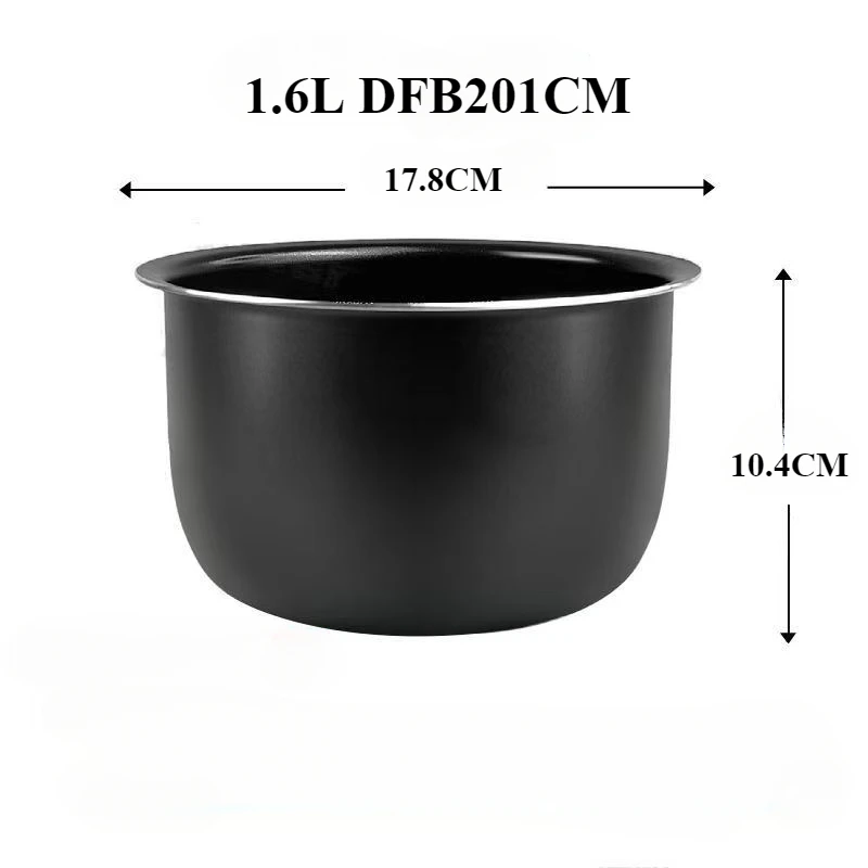 Original 1.6L Rice Cooker Inner Bowl for Xiaomi Mijia DFB201CM replacement Non-coating Non-stick Cooker Inner Pot
