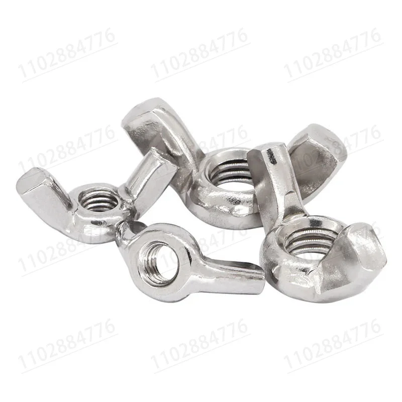 5/10/20pcs Butterfly Wing Nuts DIN315 M3 M4 M5 M6 M8 M10 M12 Stainless Steel Wing Nuts Zinc Plated Hand Tighten Nut