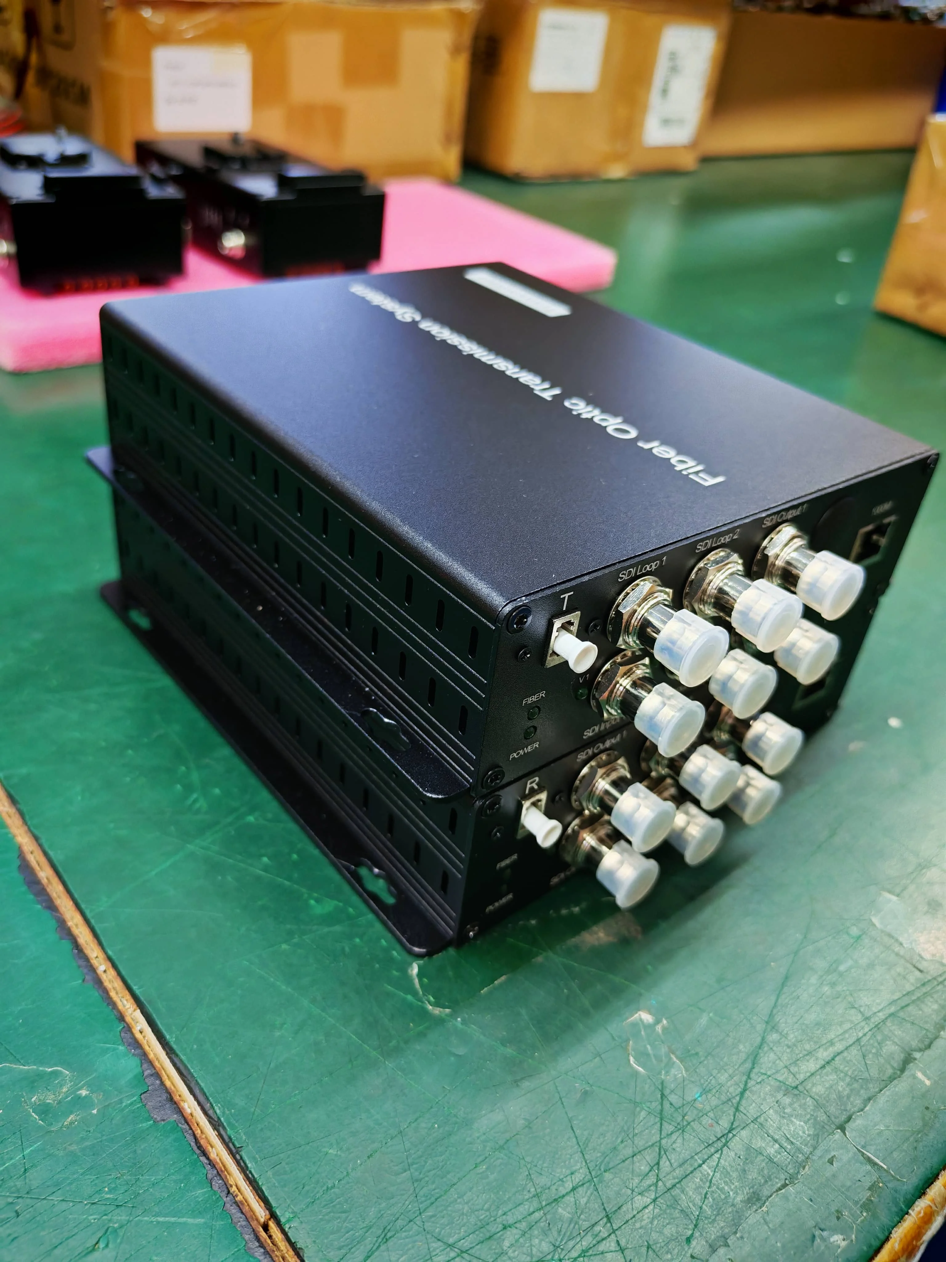 Custom 3-Channel 3G SDI Video with Loopout + 1x 1GB Network + LC Fiber Connector