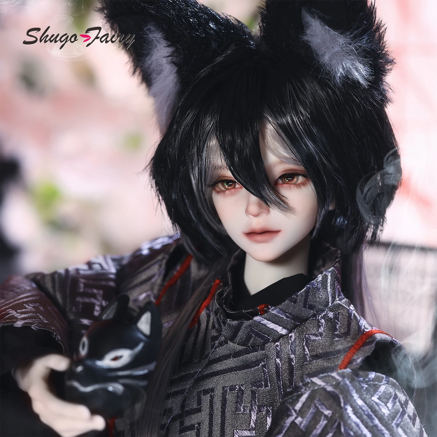 

Кукла Bjd 1/4 Aoki A, полный комплект, Хэллоуин Inari Shrine, мужское японское кимоно в стиле урожай, маска меча, Shugafairy