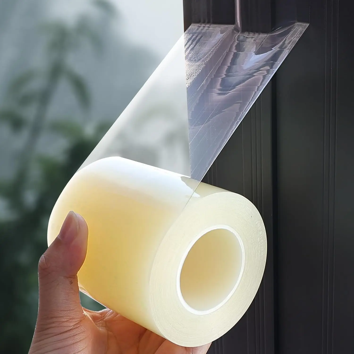 Transparent Window Weather Resistant Sealing Tape，Transparent Window Ventilation Isolation Sealing Film Tape，No Residue，3inch