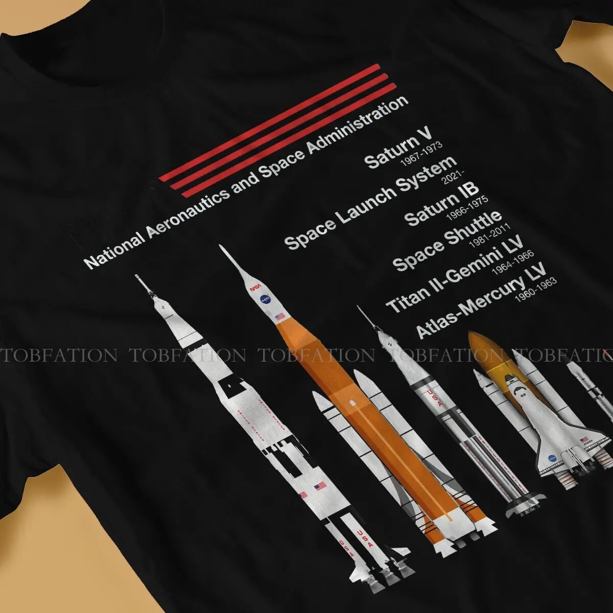SpaceX Raptor Saturn VSLS Saturn IB Space Shuttle Tshirt Graphic Men Vintage Goth Summer Tops Cotton Harajuku T Shirt