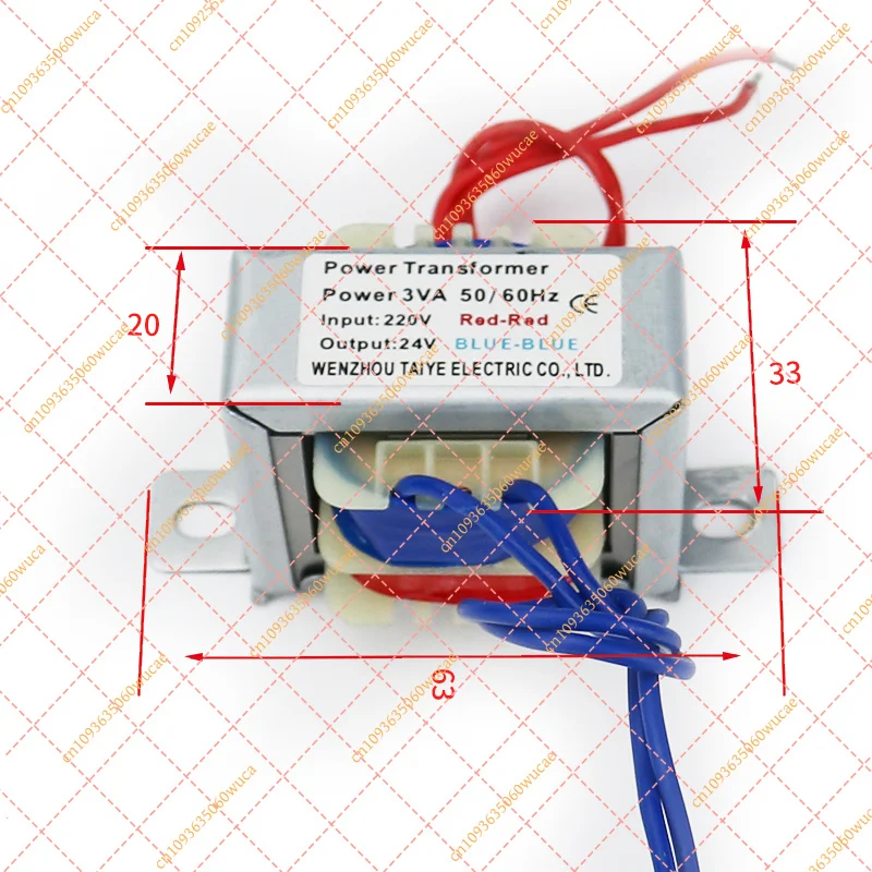 3W EI Power Transformer AC 220V to 6V 9V 15V 24V Spot Welding Audio Coil