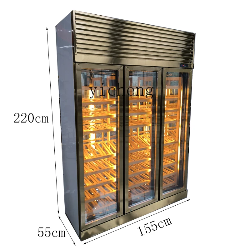 TQH vitrina de vino de temperatura constante de acero inoxidable vitrina simple moderna vitrina de vino de acero inoxidable villa constante