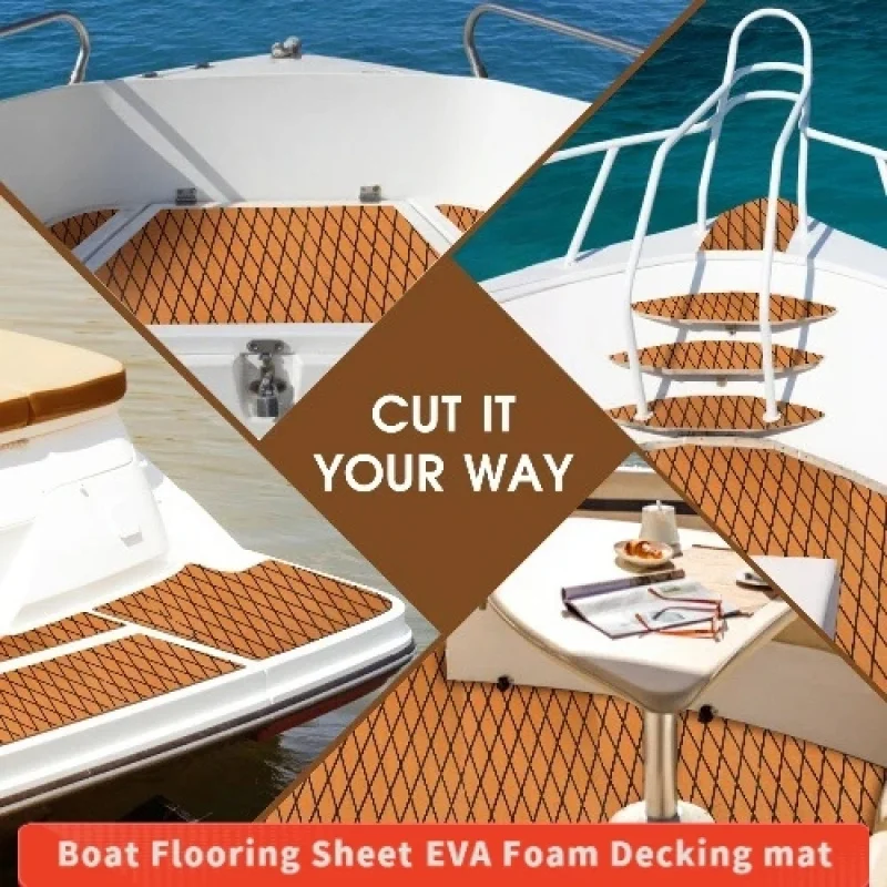 

EVA Коричневый Черный Лодка Противоскользящий Уголок для рыбалки на яхте RV