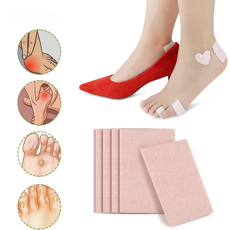 

5Pcs Moleskin Tape Moleskin Adhesive Heel Pads for Feet Blisters Reduce Friction Pain Relief Foot Care Tool