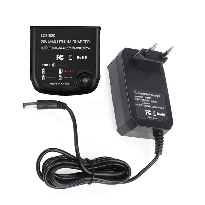 

A76K Li Battery Charger for Black Decker 10.8V 14.4V 20V LBXR20 LB20 LBX20 LBX4020 Electric Drill Screwdriver Tool,EU Plug