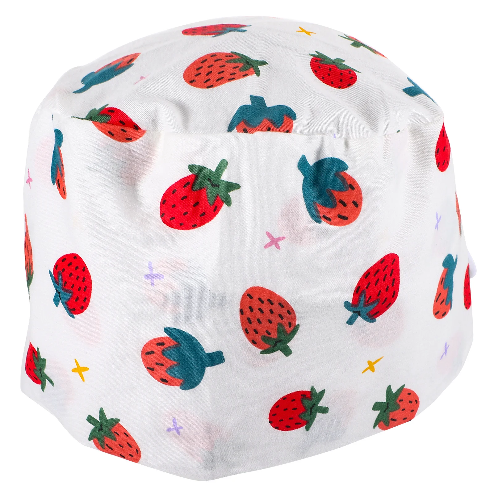 قبعة ممرضة للنساء، قبعة فرك مطبوعة، قبعة عمل، زر إغلاق، مريحة، مناسبة لاستخدام طب الأسنان، مادة قطنية