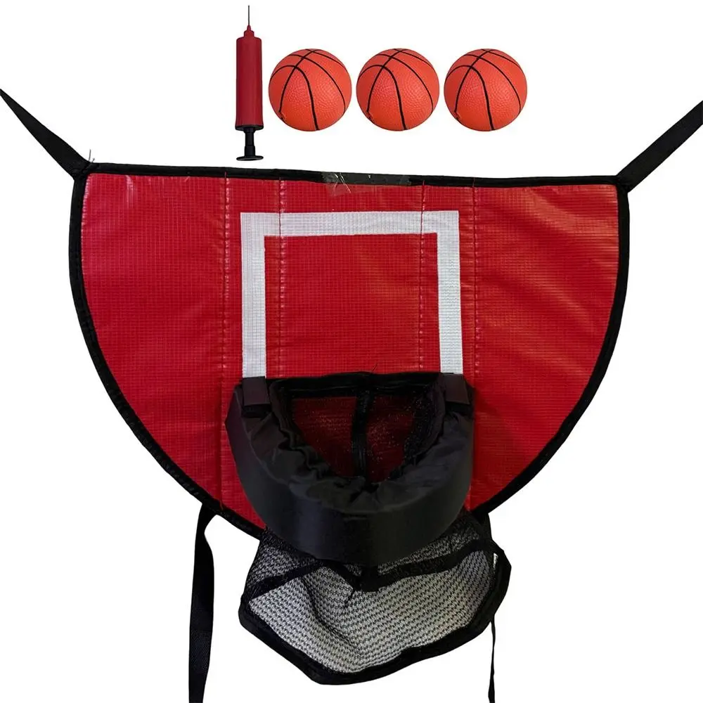 Faltbares Trampolin-Basketballkorb-Set, Mehrzweck-Sicherheits-Basketball-Training, leicht, einfach zu montieren