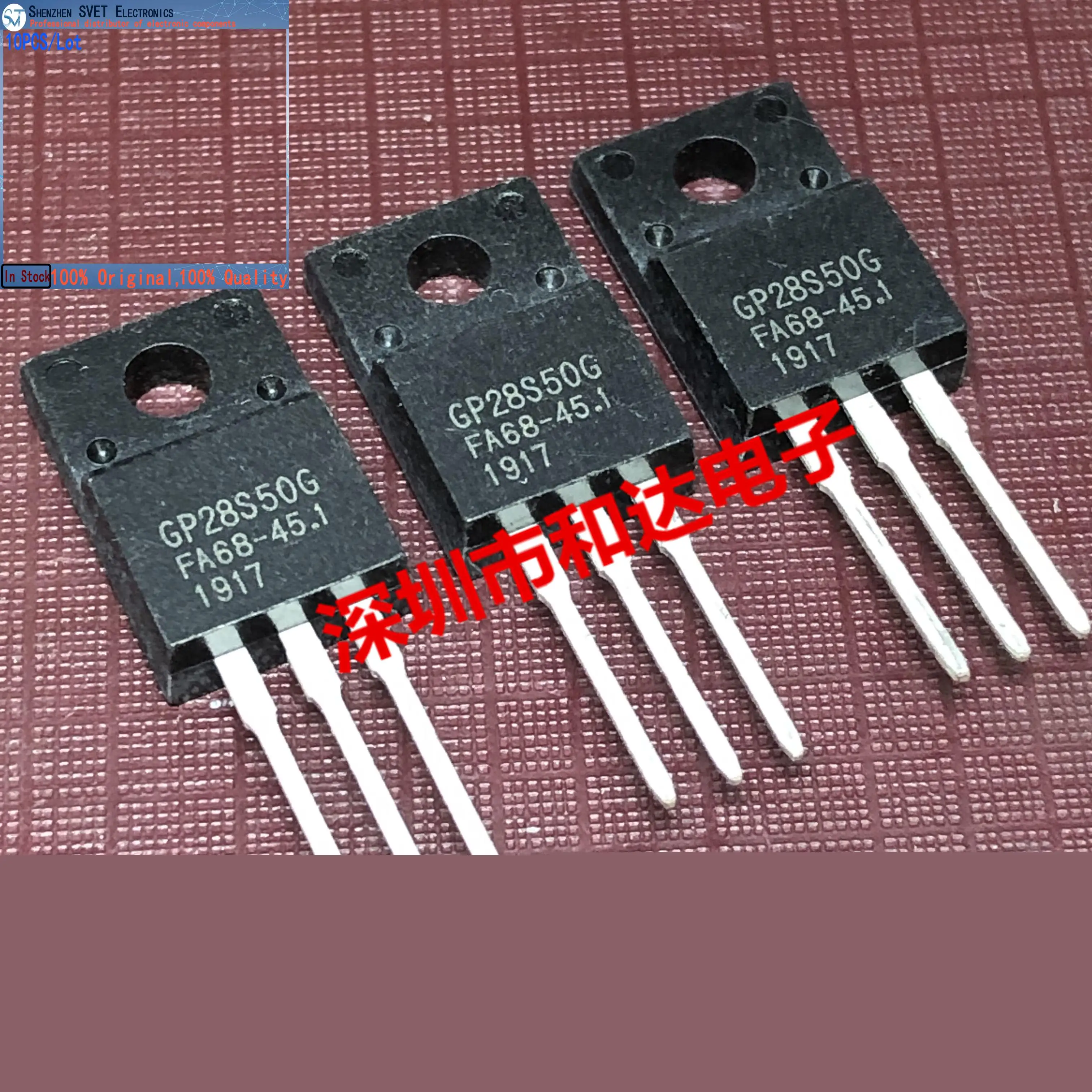 10PCS/Lot GP28S50G TO-220F  28A 500V   100% Inport Original In Stock Ship Fast