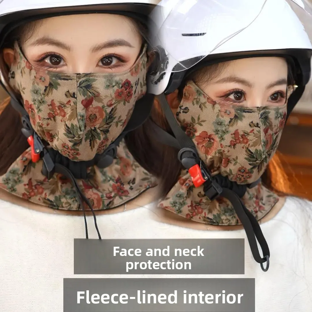long-neck-warmer-face-mask-women's-autumn-winter-thickened-fleece-outdoor-cycling-windproof-coldproof-full-face-mask