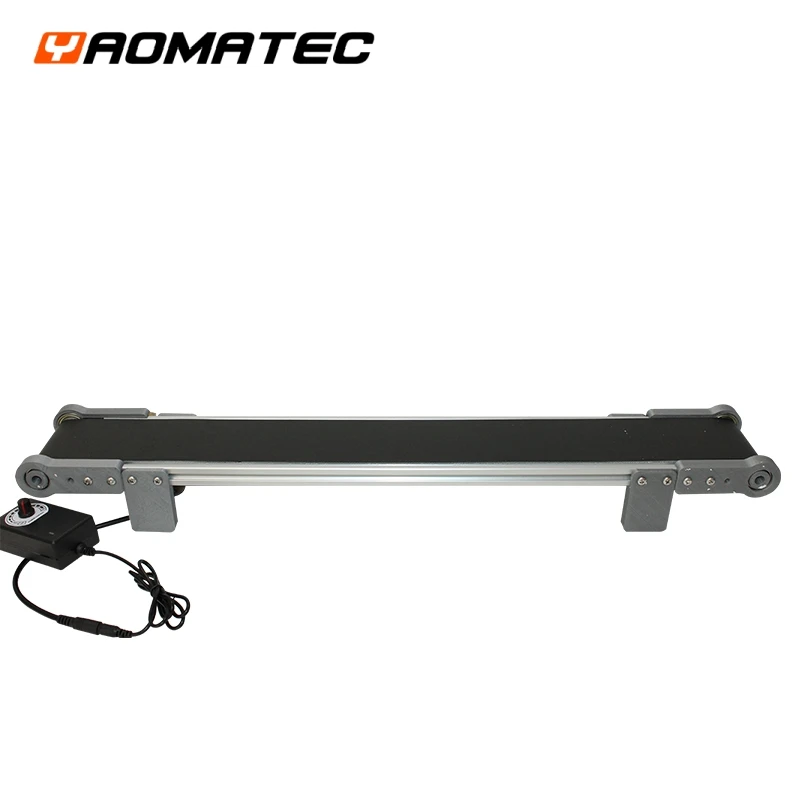 70CM*10CM Adjustable Speed Rubber PVC Date Code Inkjet Printer Conveyor Belt Width 8CM MINI Portable Conveyor Belt