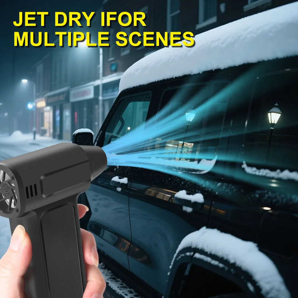 اكسسوارات السيارات تنظيف منفاخ أدوات مجفف الشعر العنيف 2025 جديد توربو مروحة نفاثة M9 تهب الثلوج منفضة هواء كهربائية 150000 دورة في الدقيقة #2