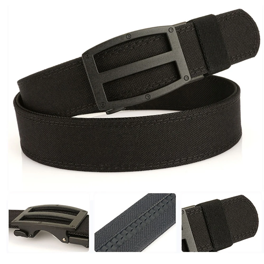 TUSHI, nuevo cinturón de varios tamaños para hombre, hebilla de Metal, cinturón táctico para trabajo al aire libre, herramientas para colgar, cinturones militares deportivos IPSC, accesorios