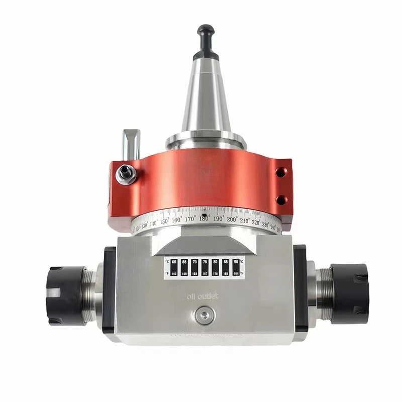 High speed adjustable angle head 2 corner head for numerical control engraving machine