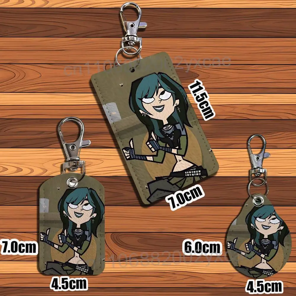 Heather Gwen Total Drama Lindsay Cartoon Singer Anime Card Keychain Fashion Pendant Bag ID Door Card Case Bus Card Cute Adult - view 4