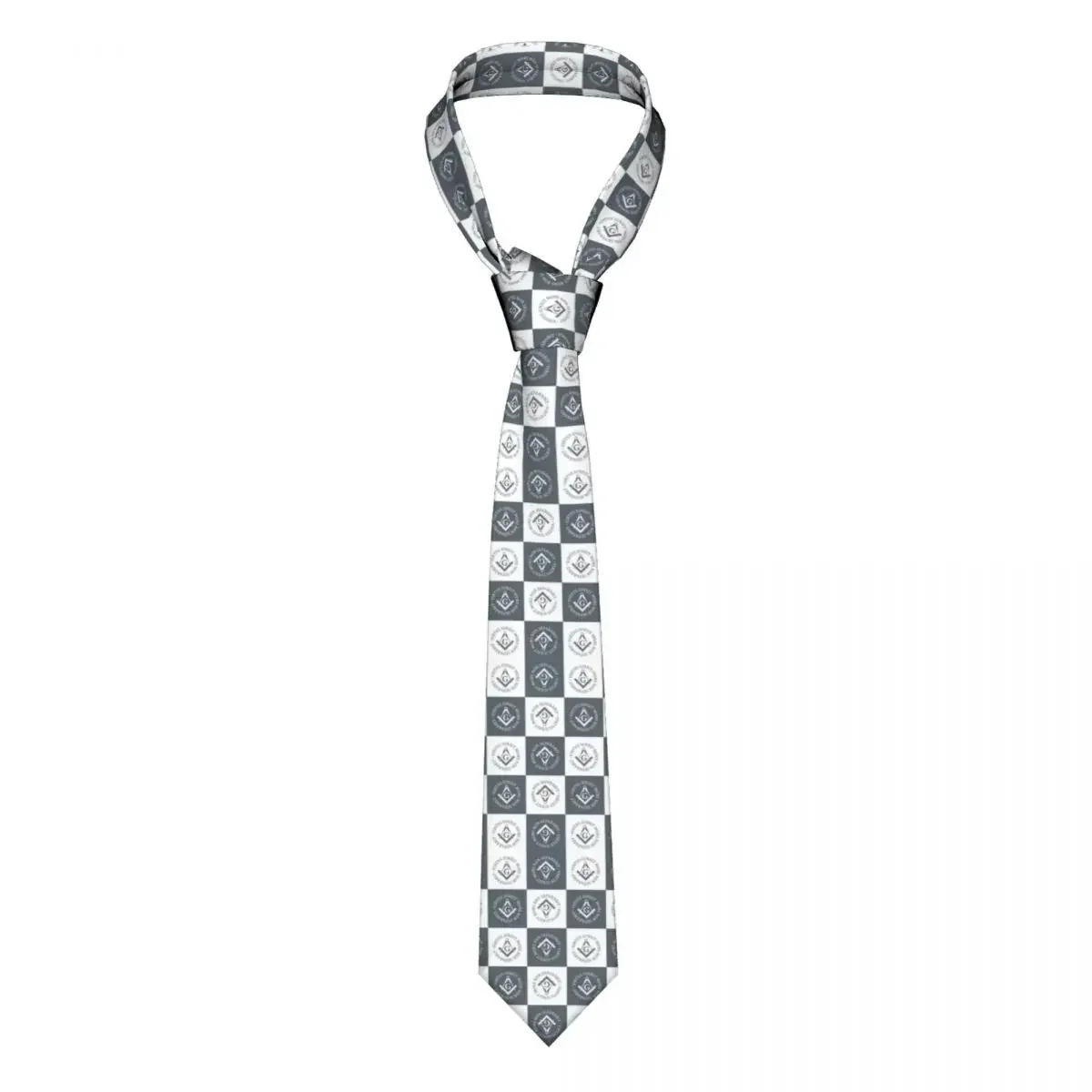 Custom Freemasonry Sign Ties Men's Fashion Silk Masonic Necktie for Office